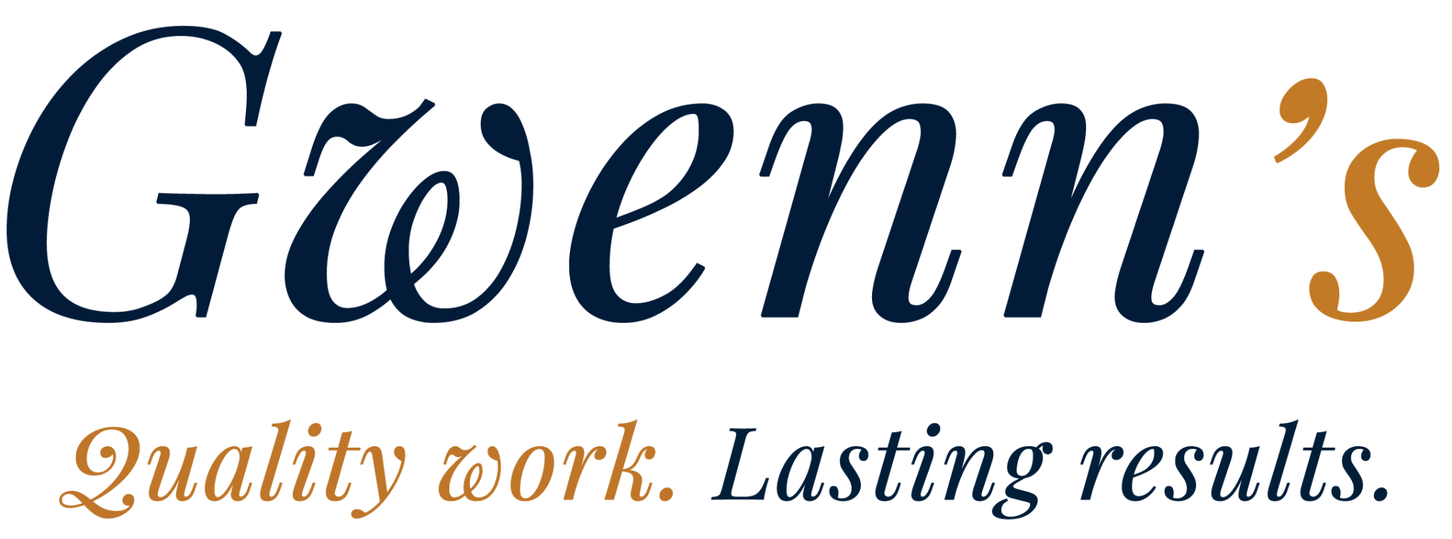 Gwenn's — Quality work. Lasting results.